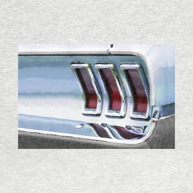 Vintage american muscle car in watercolor by thelazypigeon